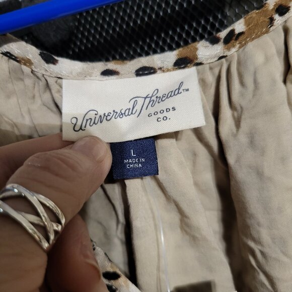 NWT UNIVERSAL THREAD ANIMAL PRINT MAXI DRESS SZ L - Picture 5 of 7